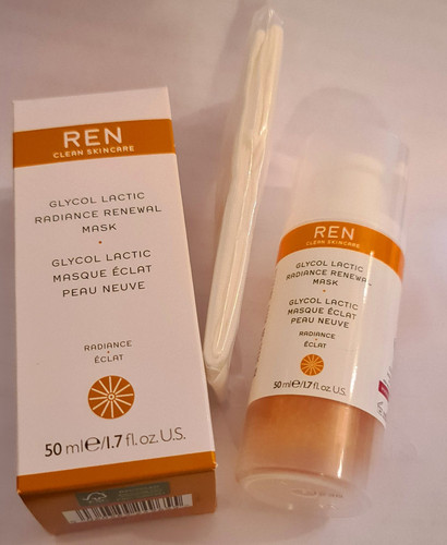 REN Glycol Lactic Radiance Renewal Mask with AHA 50ml Full Size ~ RRP £42 ~ BNIB - Picture 1 of 4