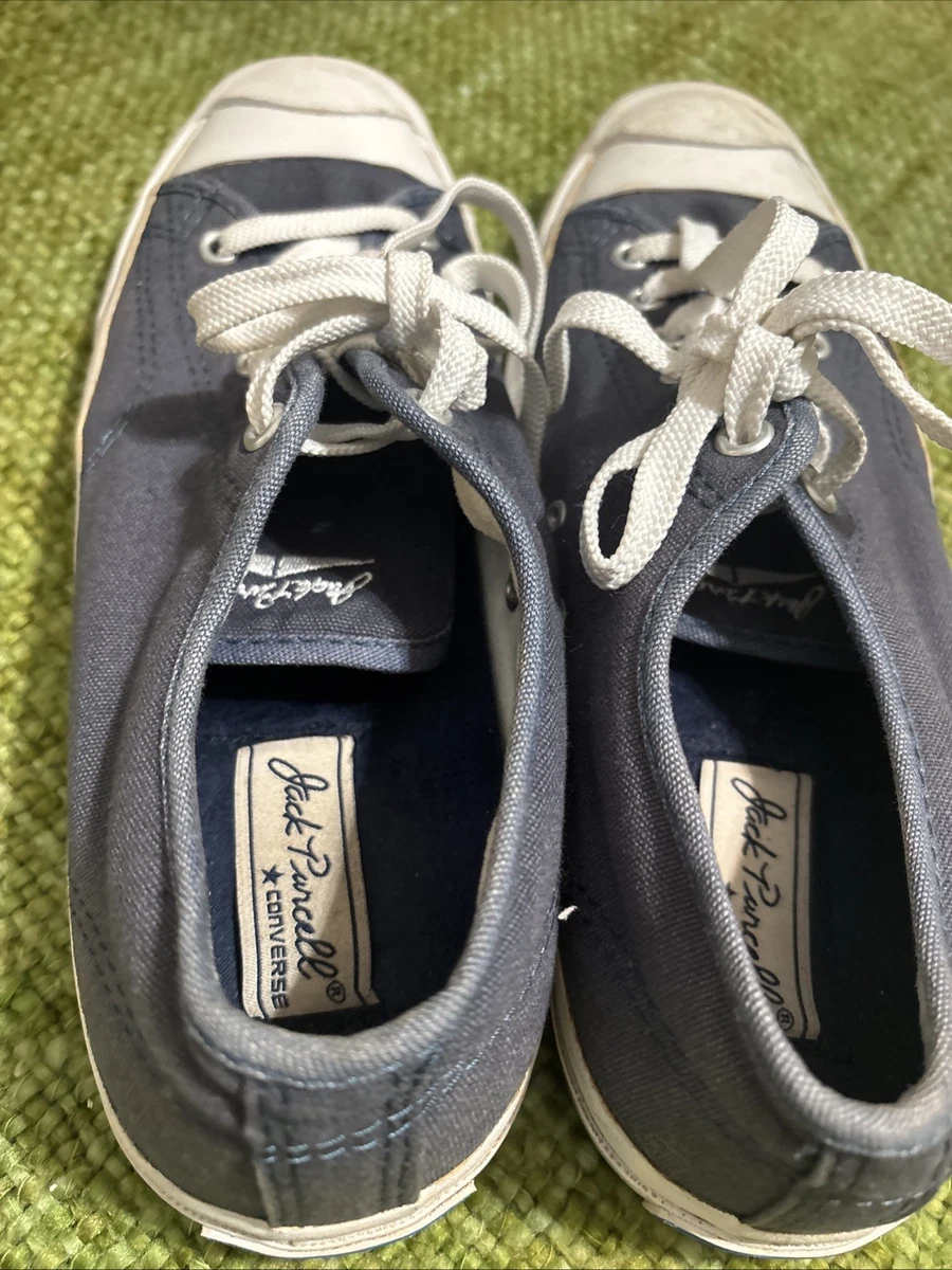 Vintage Men’s Low Top Converse Jack Purcell Navy And White Men’s 7.5 Women’s 9