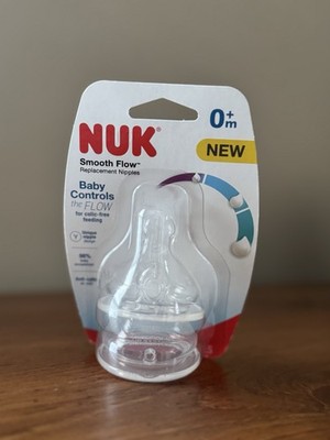 NUK Smooth Flow Replacement Nipples 2 Count 0m+