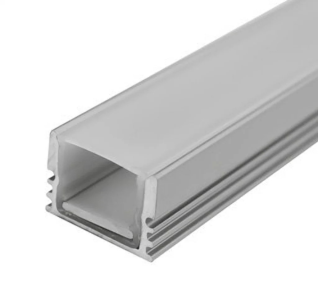 LED Tape Frosted Profile For 18mm x 12mm 1m Diffuser Surface-Mount Integral