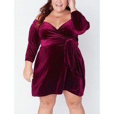 SONCY  Coming In Red Hot Wrap Dress, NWT! Size 2 (18/20)