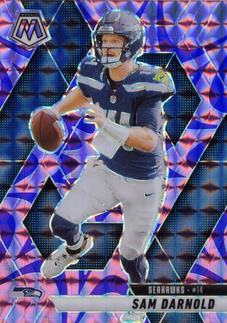2025 Mosaic Sam Darnold #27 Purple Reactive Seattle Seahawks