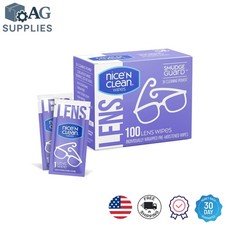 100 Count SmudgeGuard Wipes - Non-Scratch Cleaning for Glasses Camera Lenses