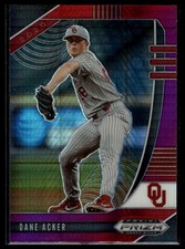 2020 Panini Prizm Draft Picks #PDP127 Dane Acker Hyper Red and Purple