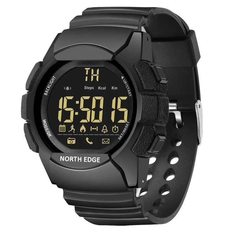 NORTH EDGE AK Montre Homme Digitale Militaire Sport Étanche Bluetooth