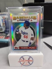 2013 TOPPS FINEST 1993 FINEST DESIGN REFRACTOR YASIEL PUIG 1/25!!! SSP