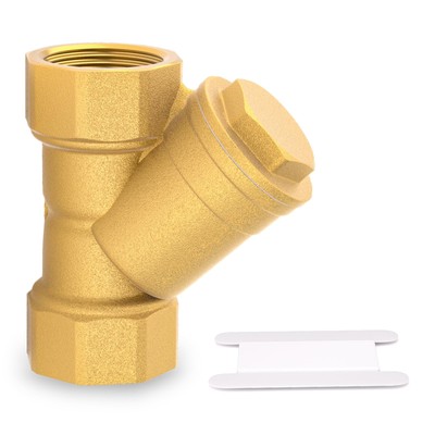 1 PCS Brass 1 Inch Female Y Strainer Mesh Filter Valve Water Oil Separation