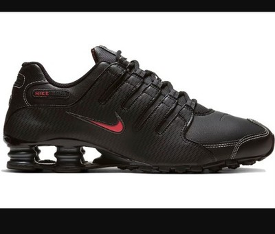 Nike Shox NZ Black Varsity Red Size 10 Men's Sneaker 378341-017 Athletic Running