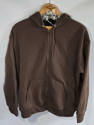 *NEW* Charlotte Russe Brown Zipper Hoodie Size M