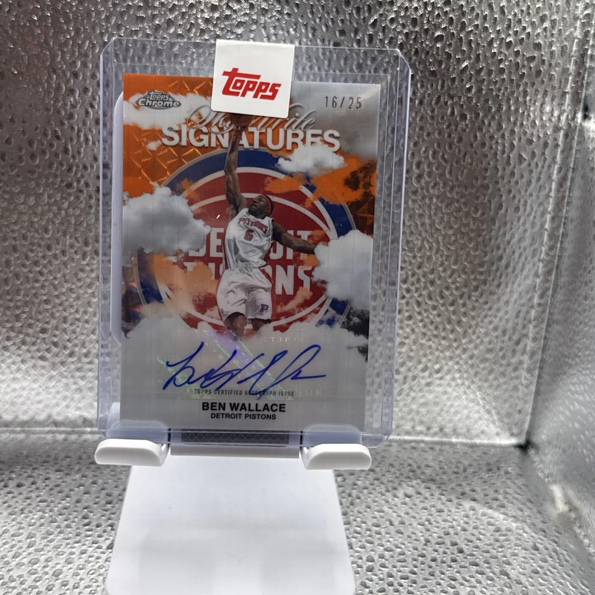 Ben Wallace Basketball Autographed Sports Trading Cards