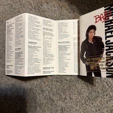 Michael Jackson Bad Cassette Tape Epic ET 40600 PROMOTION ONLY stamp, RARE