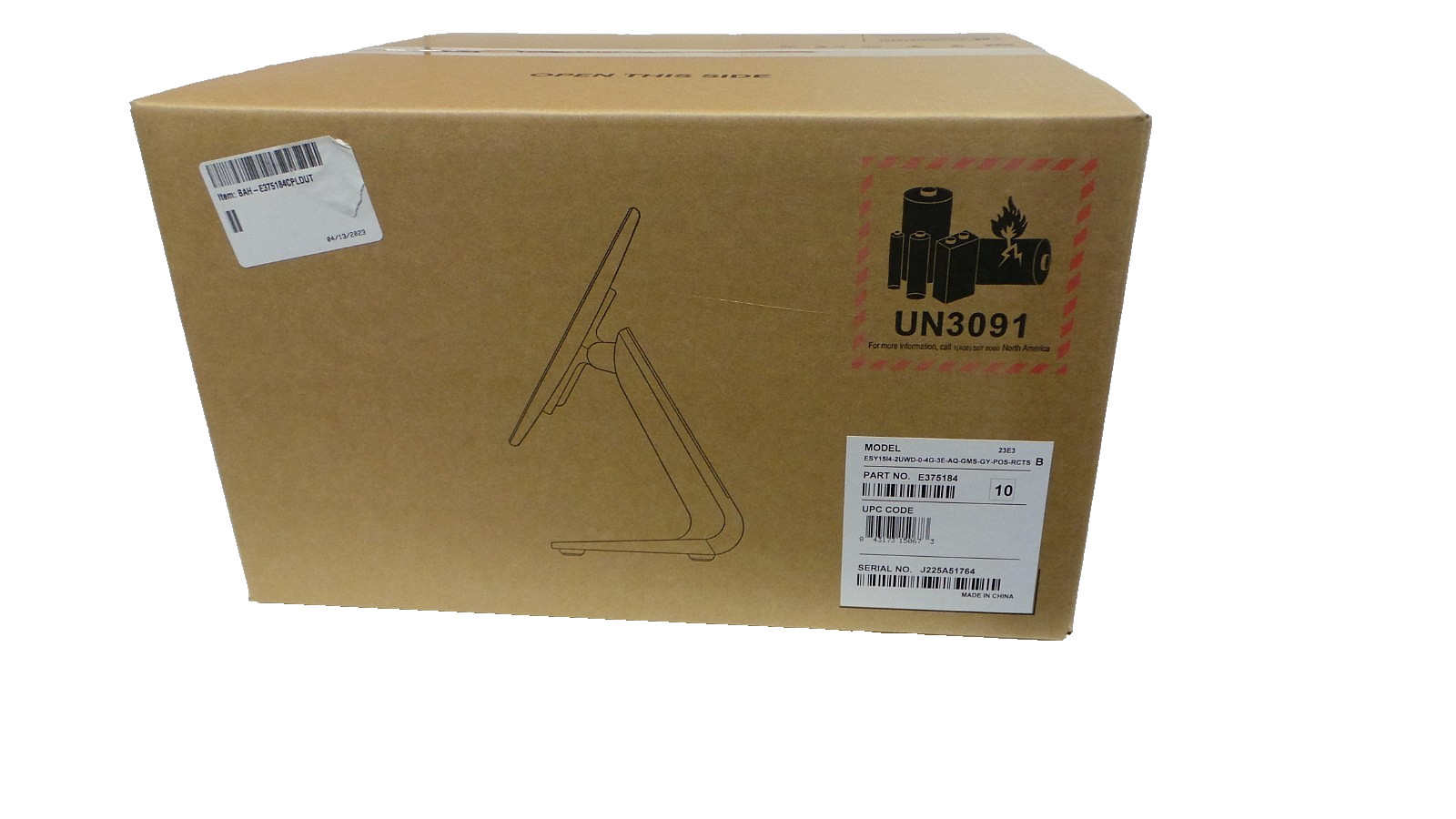 LOT OF X 40 ELO ESY1514-2UWD-4G 3E E375184 15.6 INCH POS NEW