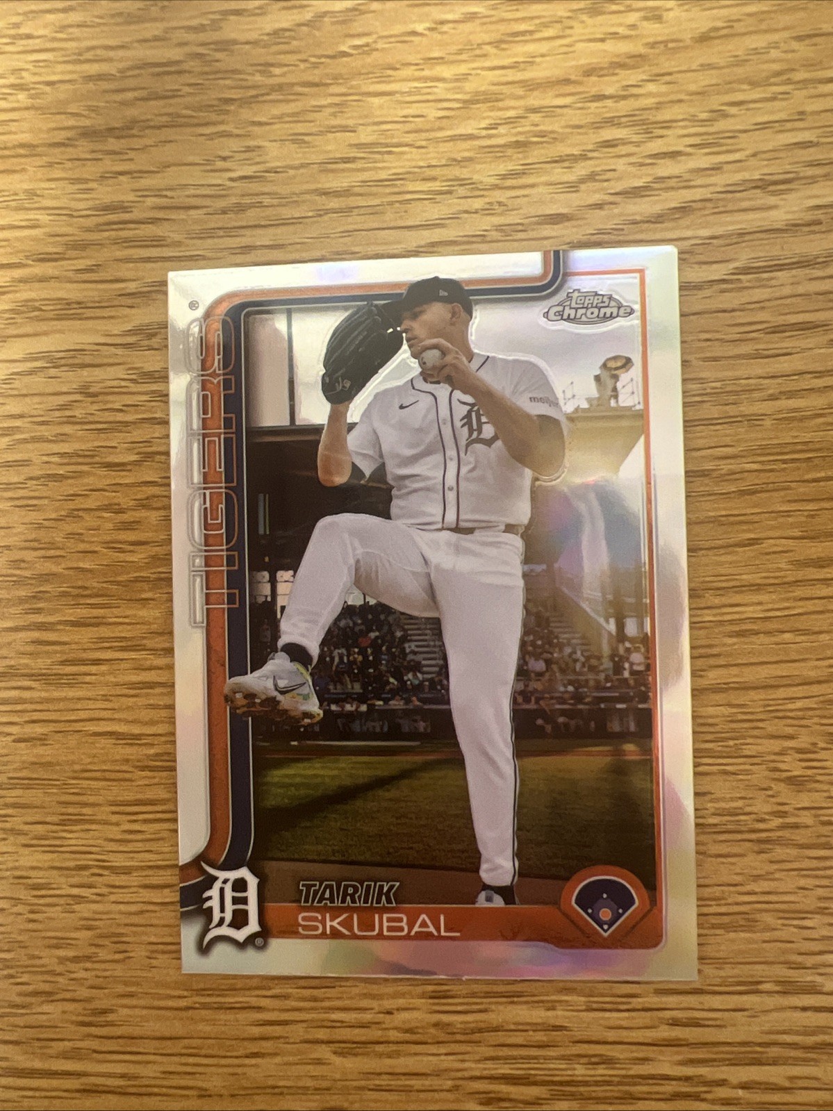 2025 Topps Chrome Tarik Skubal #258 SP Image Variation Refractor Detroit Tigers