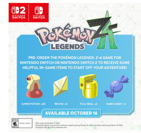 SALE Nintendo Switch&trade; 2 + Pok&eacute;mon&trade; Legends Z-A Switch&trade; 2 Edition Bundle