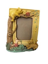 Vintage Disney Charpente Winnie the Pooh 3D Ceramic Photo Frame 90s Nursery
