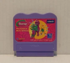 VTech VSmile learning system Barney Land of Make Believe game tested&works well