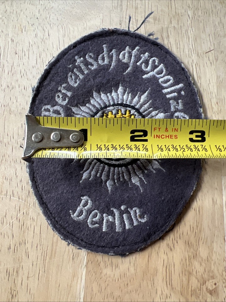 VINTAGE GERMANY BEREITSCHAFTSPOLIZEI (riot police) BERLIN POLICE FELT ...