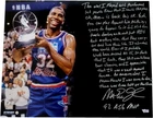 Magic Johnson Hand Signed 16x20 Photo W/ 1992 ASG game Story WOW! Steiner Fan