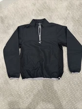 Easton Alpha Cage Short Sleeve Jacket Black Baseball Youth  XL  1/4 Zip