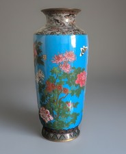 STUNNING LARGE ANTIQUE JAPANESE MEIJI PERIOD CLOISONNÉ VASE
