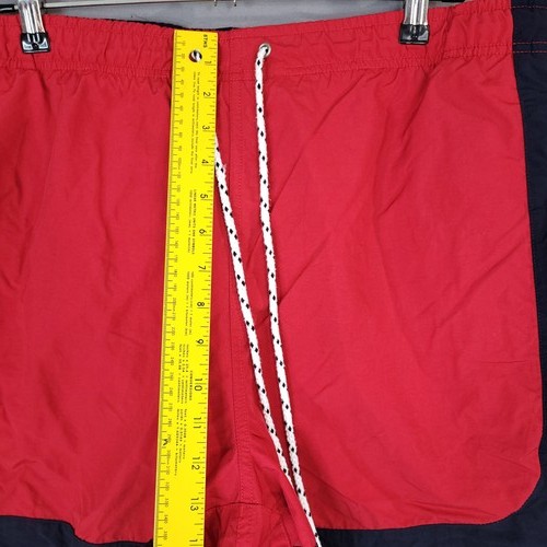 Wrangler Sport Men's Swim Trunks Red Navy Large Nylon Quick-Dry - Picture 4 of 13