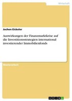 Auswirkungen Der Finanzmarktkrise Auf Die Investitionsstrategien International I