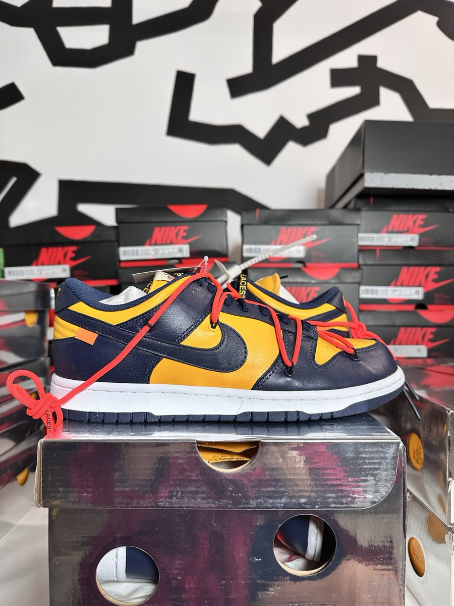 Brand New Nike Dunk Low x Off-white University Gold Michigan Brand New Nike Dunk Low x Off-white University Gold Michigan