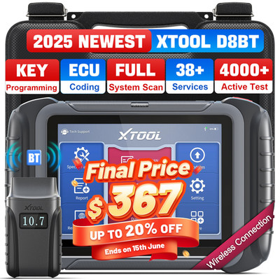 XTOOL D8BT Bluetooth OBD2 Scanner fULL System Diagnostic ECU Coding Topology Map
