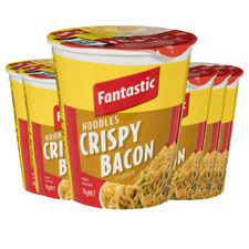 Fantastic Instant Noodles Crispy Bacon Cup 70g X 6 Cups