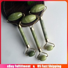 Women Jade Stone Face Massage Roller Facial Body Anti Ageing Therapy Beauty Tool