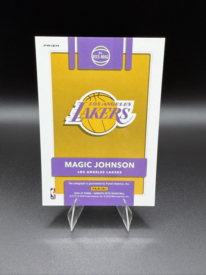 2024-25 Donruss Optic Retro Series Signatures Choice Magic Johnson AUTO Lakers - Image 4 of 4