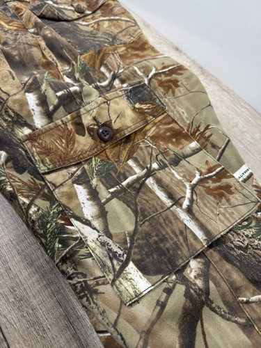 Men's Cabela's 34 Tall Realtree AP Camo Cargo Hunting Pants Adjustable Waist - Picture 13 of 21