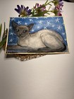 ACEO Original Acrylic Painting Cat Kitten miniature by BrydenArt — photo 5