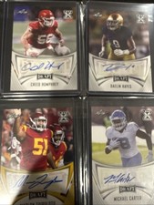 2021 Leaf Draft Autographs Marlon Tuipulotu, Devonta Smith Auto, Creed Humphrey