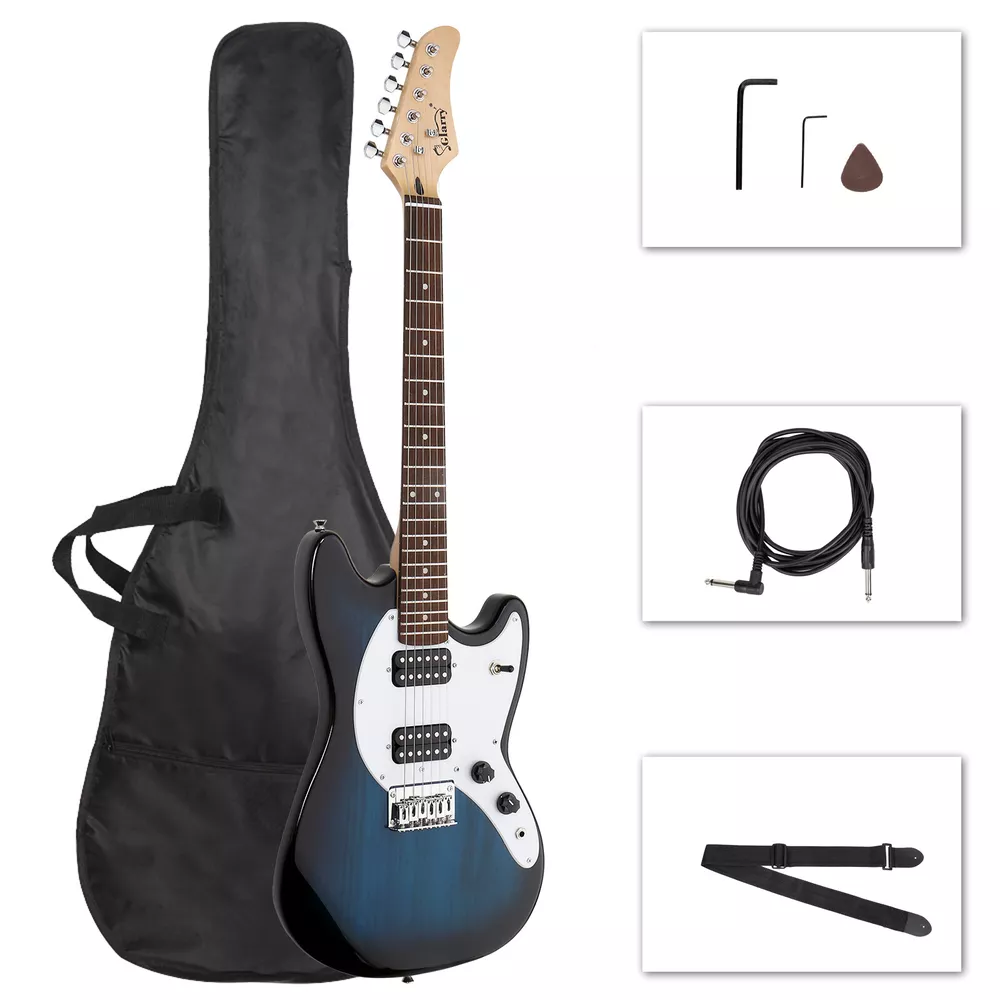 Hot Sale Glarry Full Size 6String H-H Pickups GMF Electric Guitar with Bag Strap Hot Sale Glarry Full Size 6String H-H Pickups GMF Electric Guitar with Bag Strap
