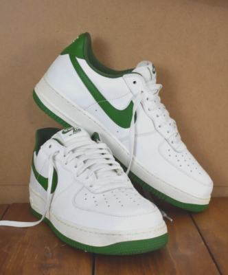 Nike Air Force Low Forest Green Leather Men's Sneaker Shoes 845053