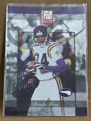 Randy Moss 2002 Donruss Elite 2002 National Show Embossed Stamp #77 (#3/5) SP 