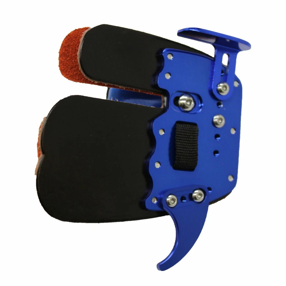 SAS Elite Aluminum Suede and Leather Finger Tab Archery Recurve Bow Range Guard - Image 2 of 3