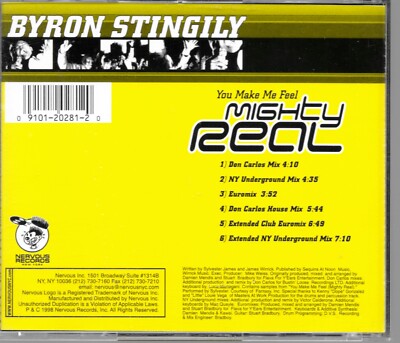 CD single promo BYRON STINGILY - MIGHTY REAL 6 Tracks Nervous 20281 unplayed NMt