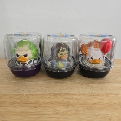TUBBZ #1 Beetlejuice #2 Regan #3 Pennywise Collectible Rubber Duck Figurine  Set