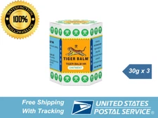 Tiger Balm White Ointment -HR Pain Relief and Relaxing 30g x 3 made in Thailand