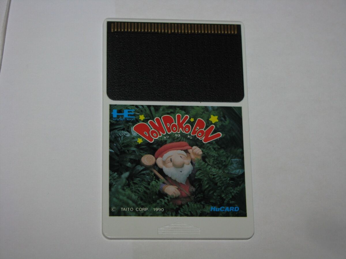 Don Doko Don (Dondokodon) PC Engine HuCard Japan import US Don Doko Don (Dondokodon) PC Engine HuCard Japan import US
