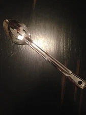 USA SELLER  SLOTTED SERVING SPOON(S) 13" STAINLESS STEEL 