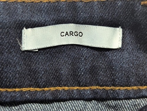 Jeans Forever 21 larghi donna S blu scuro denim tasche cargo gamba dritta - Foto 5 di 11