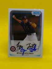 Ryan Tatusko 2011 Bowman Chrome Prospects Dual AUTOGRAPH #BCP127 Washington