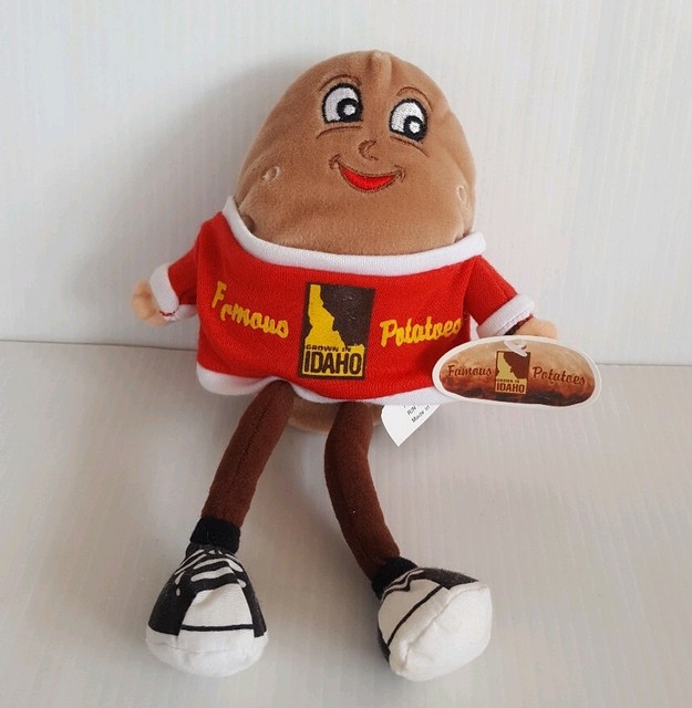 Spuddy Buddy 2004 Famous Idaho Potato 9" Plush Stuffed Doll Toy Red