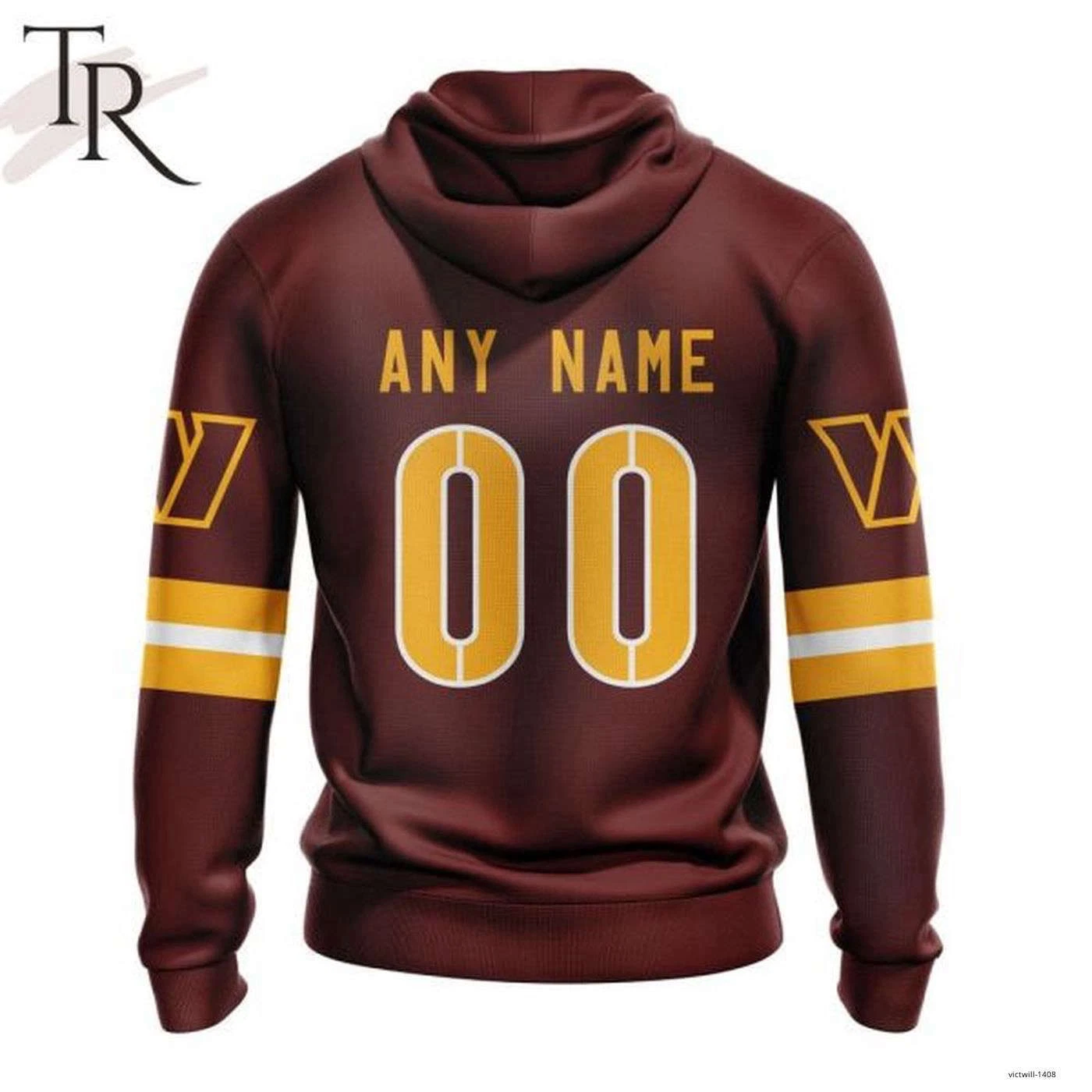 Personalized Washington Commanders 3D Hoodie