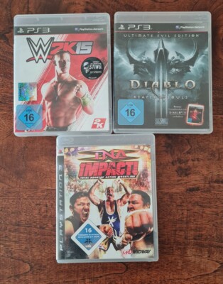 PS3 SPIELE - WWE 2K15  DIABLO - TNA IMPACT