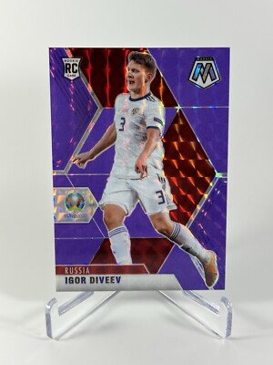 2021 Panini Mosaic Igor Diveev #75 Purple Mosaic Prizm Russia Rookie RC /70