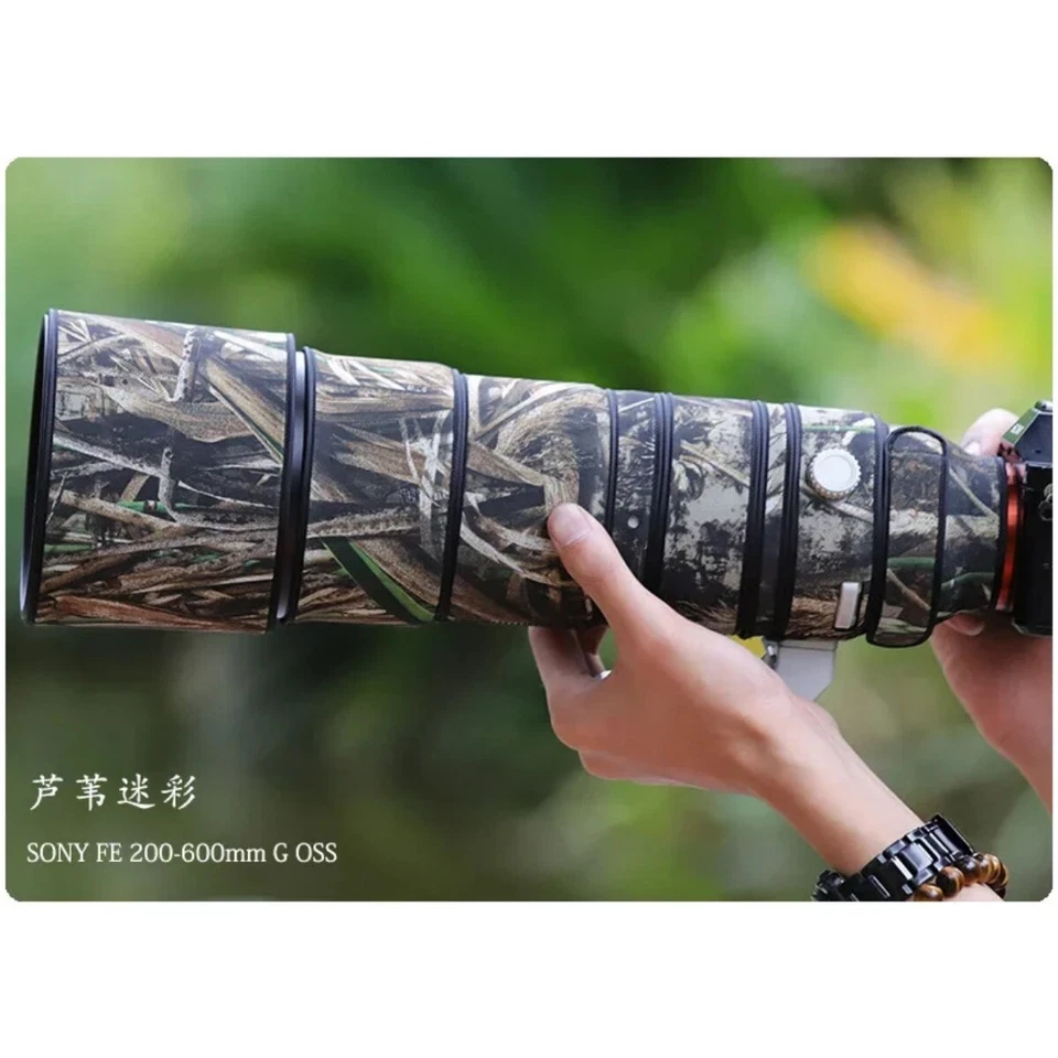Camouflage Coat Rain Cover Lens Protect Case Fr SONY FE 200-600mm F5.6-6.3 G OSS - Image 4 of 4